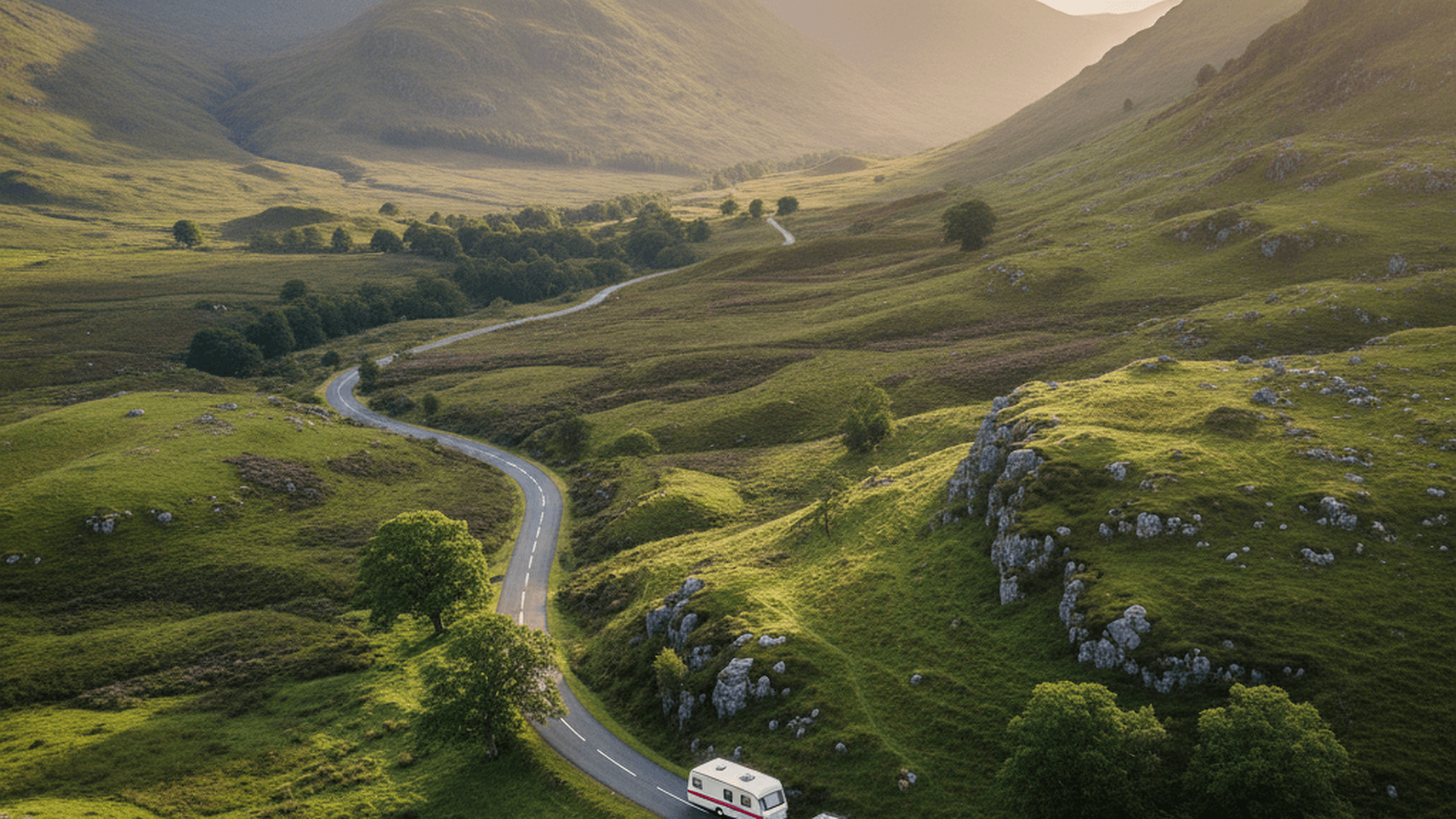 Scottish glen landscape