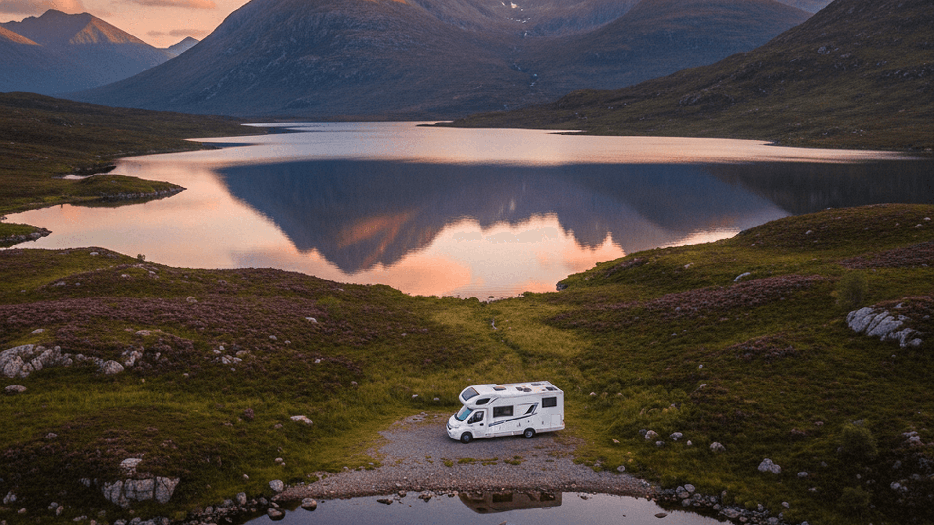 Scottish loch landscape